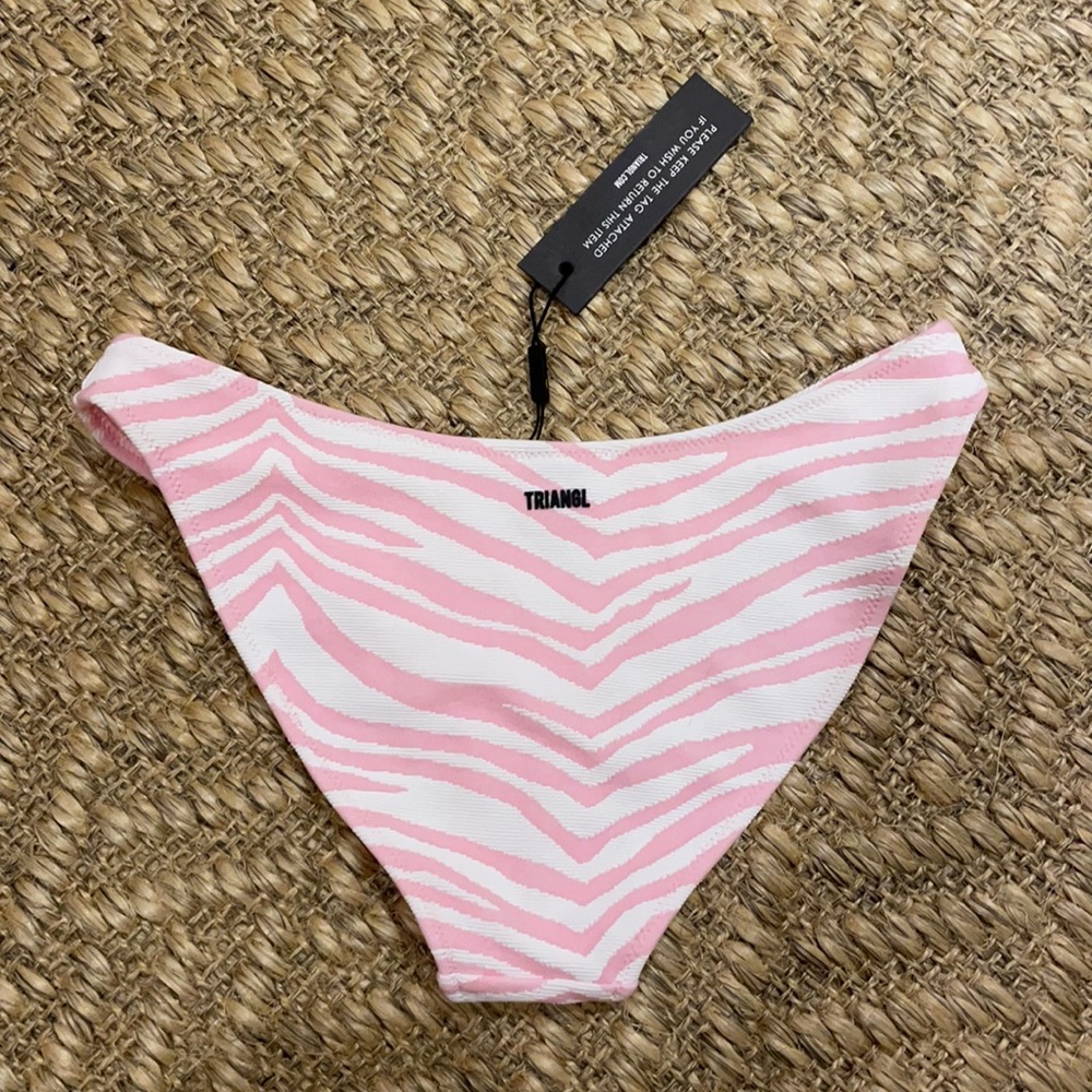 Triangl Pink Zebra Bikini Bottom